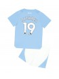 Billige Manchester City Julian Alvarez #19 Hjemmedraktsett Barn 2023-24 Kortermet (+ Korte bukser)